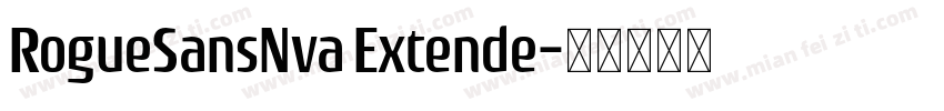 RogueSansNva Extende字体转换